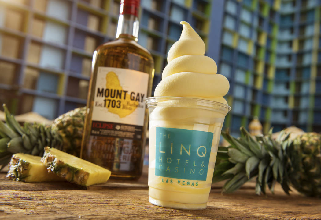 Dole Whips for grown-ups are popping up at many pools this summer. (The Linq Hotel)