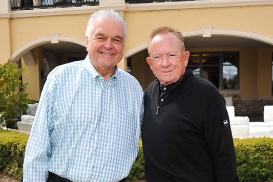 Nevada Governor Steve Sisolak and Southern Highlands founder Garry Goett at the 2019 Governor's ...
