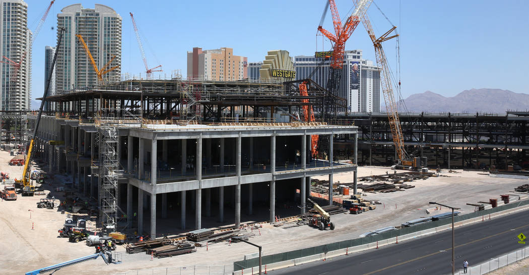 The Las Vegas Convention Center expansion photographed on Tuesday, July 9, 2019, in Las Vegas. ...