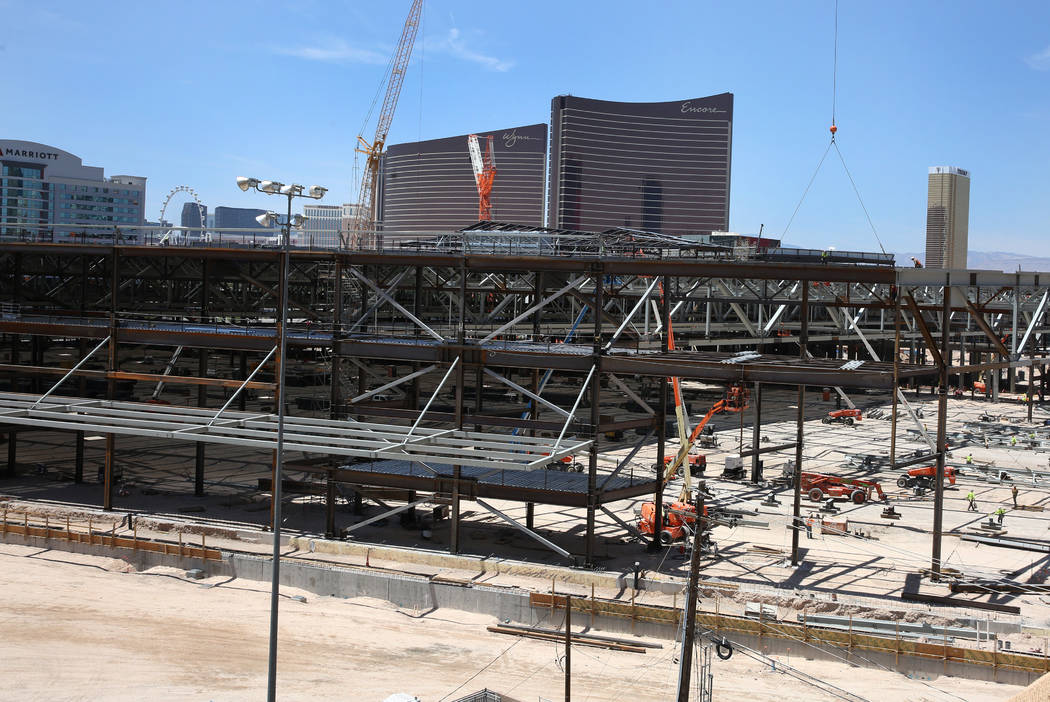 The Las Vegas Convention Center expansion photographed on Tuesday, July 9, 2019, in Las Vegas. ...