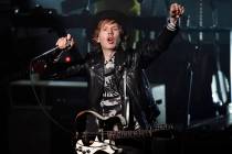 Singer-songwriter Beck performs at the John Anson Ford Amphitheatre on Wednesday, Oct. 18, 2017 ...