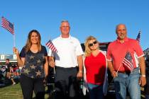 Attending the Fourth of July Celebration at Skye Canyon were Las Vegas Councilwoman Victoria Se ...