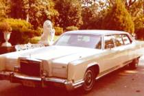 This photo provided by GWS Auctions shows a personal stretch limousine that belonged to Elvis P ...