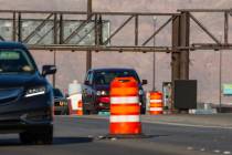 Spaghetti Bowl freeway ramp closures are scheduled for Wednesday night for painting and lane st ...