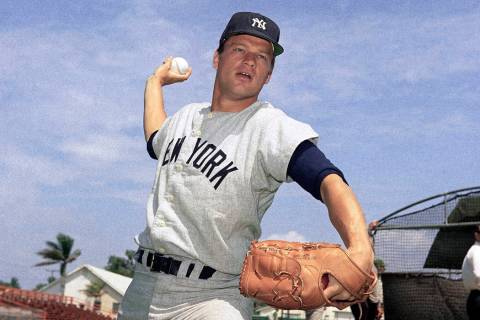 FILE - This 1967 file photo shows New York Yankees pitcher Jim Bouton. Jim Bouton, the New York ...