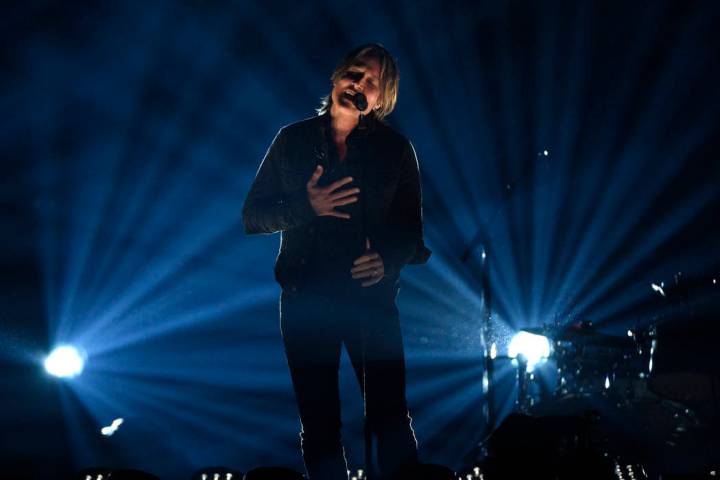 Keith Urban performs "Burden" at the 54th annual Academy of Country Music Awards at t ...