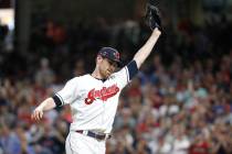 American League pitcher Shane Bieber, of the Cleveland Indians, was named MVP of the All-Star G ...