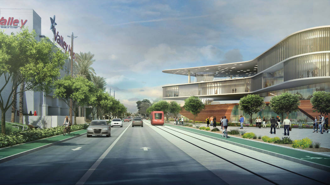 Rendering of the proposed new UNLV Medical School building. (UNLV)
