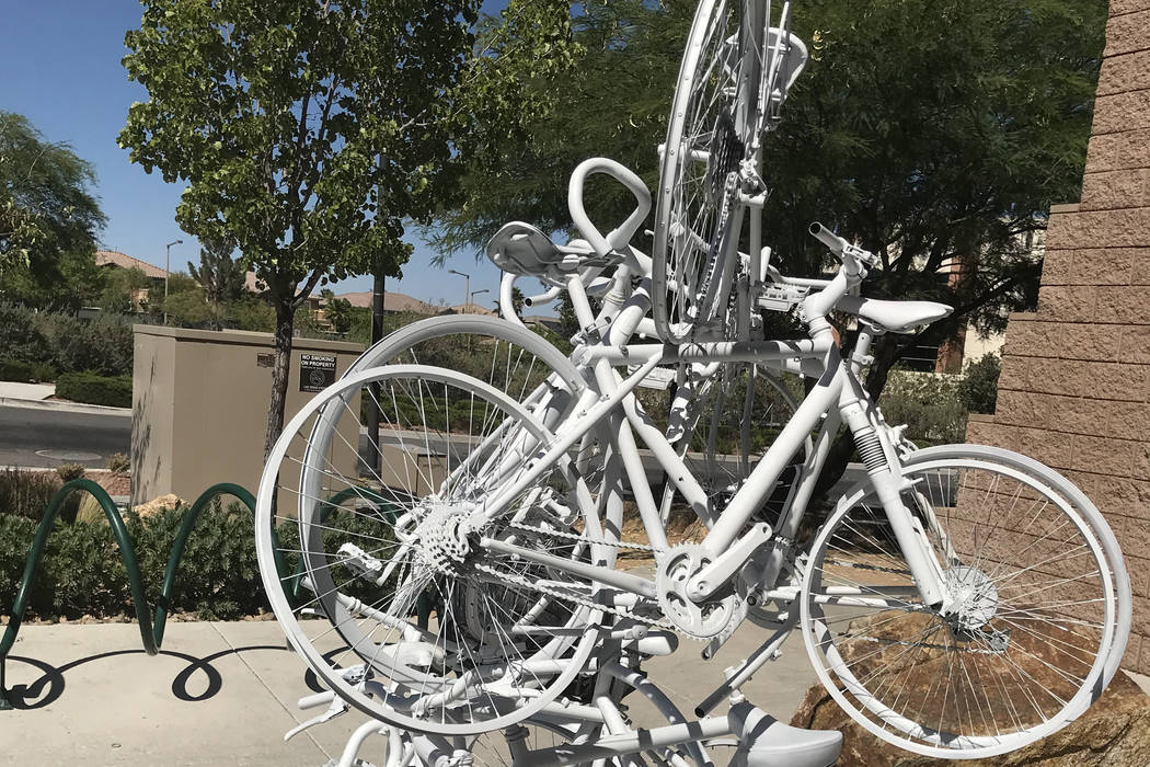 Ghost Bike installed to remember cyclist killed in hit-and-run