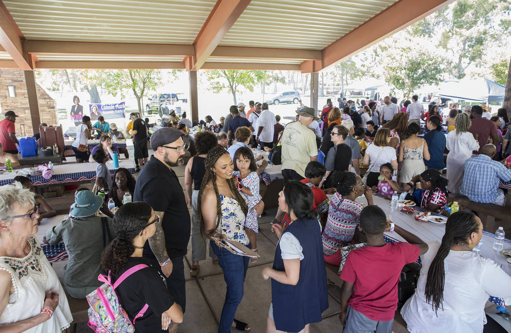 Hundreds of people showed up for the 5th Annual Community BBQ on Saturday, July 13, 2019, at Cr ...
