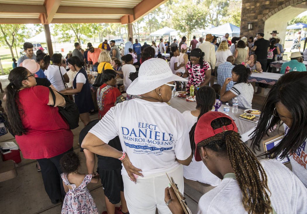 Hundreds of people showed up for the 5th Annual Community BBQ on Saturday, July 13, 2019, at Cr ...