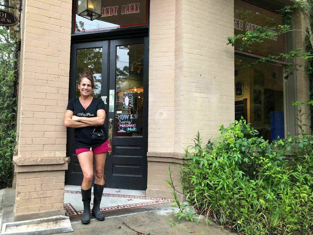 Lisa Keiffer stands in front of her store called The Candy Bank on Saturday, July 13, 2019, whi ...