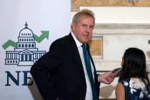 FILE - In this Friday, Oct. 20, 2017, file photo, British Ambassador Kim Darroch hosts a Nation ...
