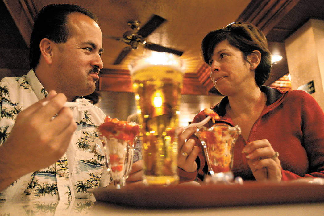 Eddie and Norma Alvarado have the Golden Gate’s classic shrimp cocktail in 2008. By that time ...