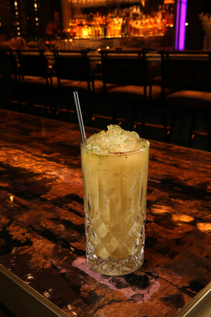 The Letters From Lee cocktail at Mott 32 at Palazzo in Las Vegas Thursday, July 11, 2019. (K.M. ...
