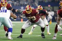 Washington Redskins offensive guard Jonathan Cooper (72) during the second half of an NFL footb ...