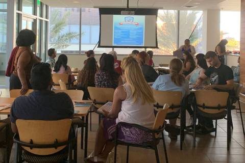 About 30 people filled a conference room at the Las Vegas City Hall on July 11 to learn more ab ...
