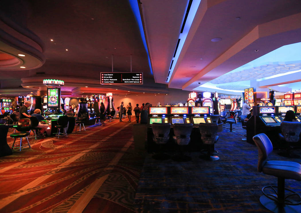 A change in carpet and lighting shows the current boundary between new renovations for the Stra ...