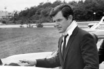 In this July 22, 1969, file photograph, U.S Sen. Edward Kennedy, D-Mass., arrives back home in ...