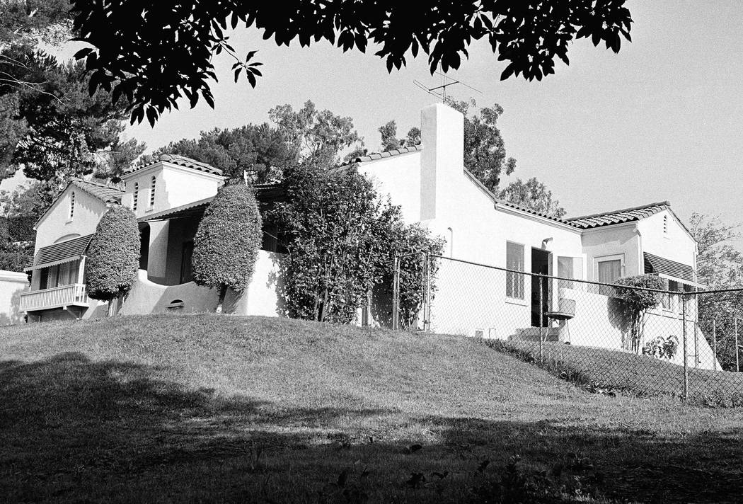 In this August 11, 1969 file photo the Hilltop home in Los Angeles' Los Feliz district, about f ...