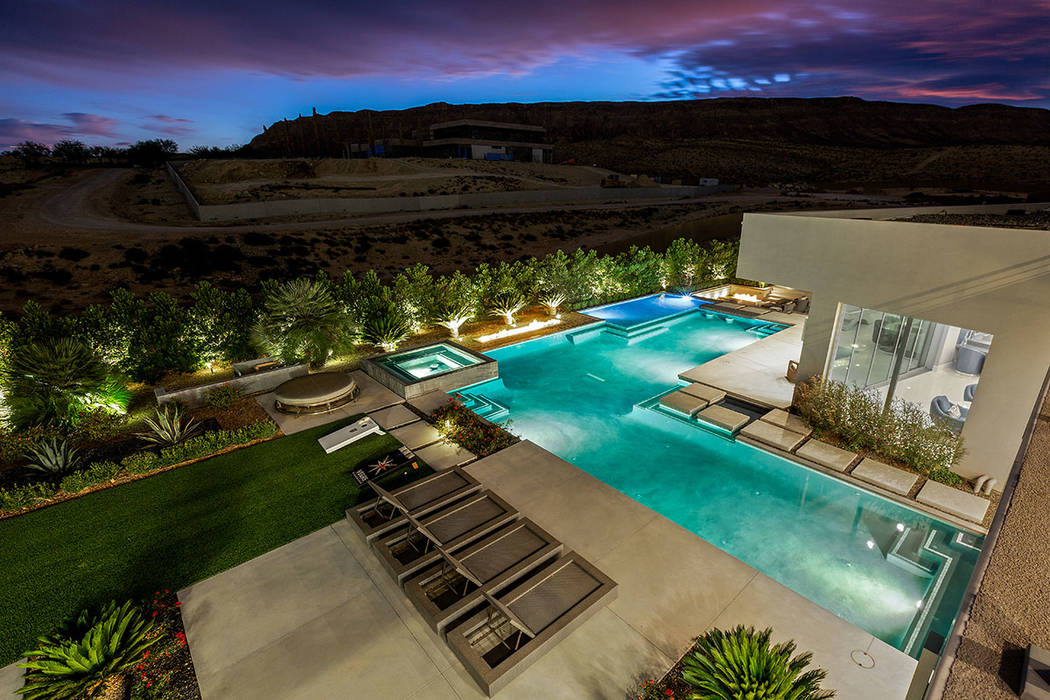 The home has views of the desert mountains. (Ivan Sher Group)