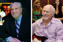 Al Bernstein, left, and Terry Bradshaw (Las Vegas Review-Journal/File)