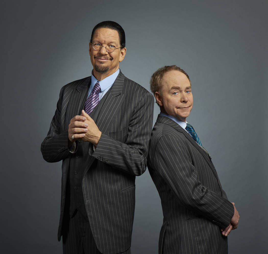 Penn & Teller make an appearance Friday at the Microsoft Inspire 2019 conference at T-Mobile Ar ...