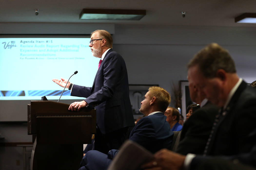 Attorney Todd Bice talks about an audit of the Las Vegas Convention and Visitors Authority show ...