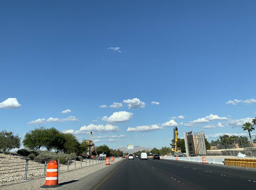 Traffic on a stretch of Summerlin Parkway will be restricted overnight several days next week f ...