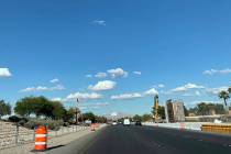 Traffic on a stretch of Summerlin Parkway will be restricted overnight several days next week f ...