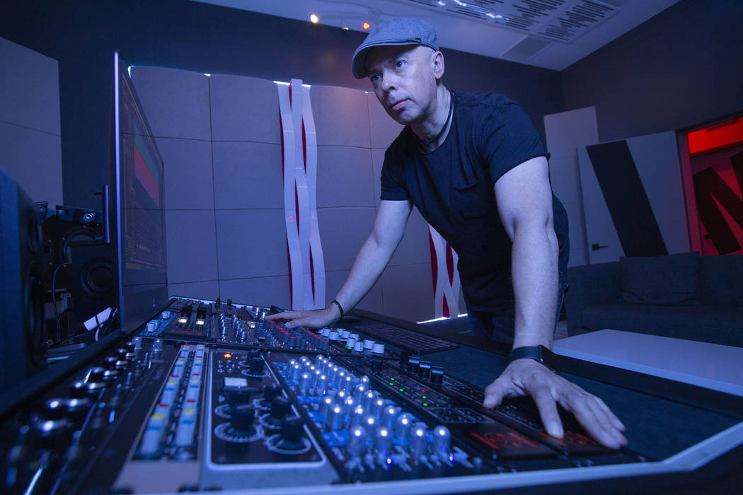 Mixing and Mastering Engineer Luca Pretolesi takes a portrait in his studio on July 17, 2019 in ...