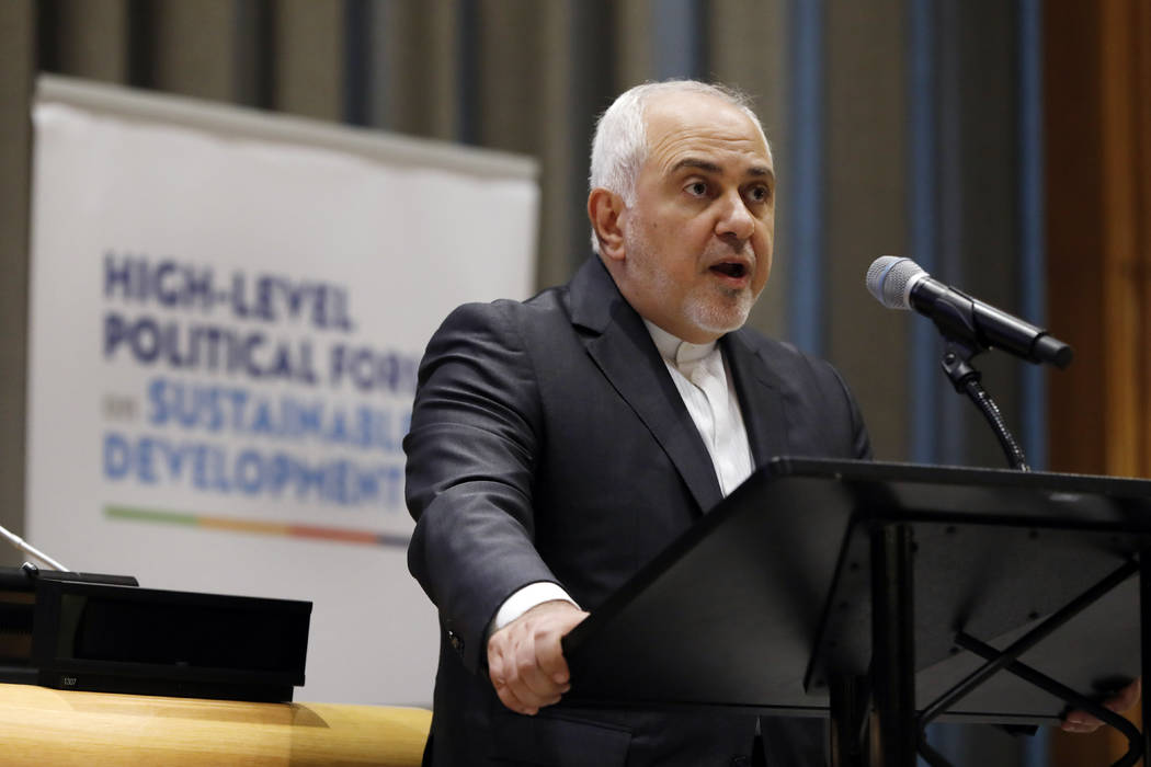 Iran's Foreign Minister Javad Zarif addresses the High Level Political Forum on Sustainable Dev ...