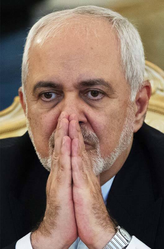 In this May 8, 2019, file photo, Iranian Foreign Minister Mohammad Javad Zarif attends a meetin ...