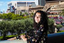 Salomee Levy poses for a portrait outside of the Bellagio in Las Vegas on Friday, July 19, 2019 ...