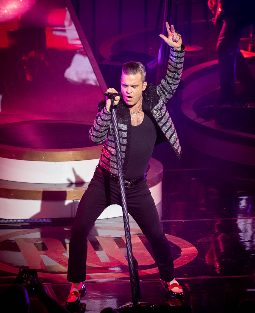 Robbie Williams debuts his residency, "Live In Las Vegas," at Encore Theater at Wynn Las Vegas, ...