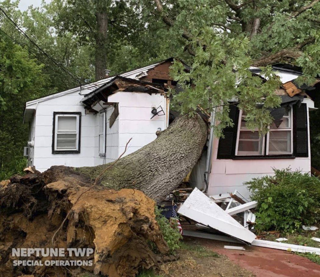 In this Monday, July 22, 2019, photo provided by the Neptune Township OEM and Special Operation ...