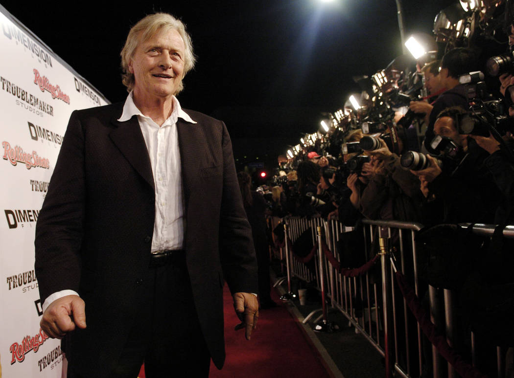 FILE - This March 28, 2005 file photo shows Dutch actor Rutger Hauer arriving at the premiere o ...
