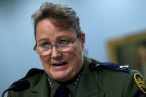 U.S. Border Patrol chief Carla Provost testifies before a House Appropriations subcommittee hea ...