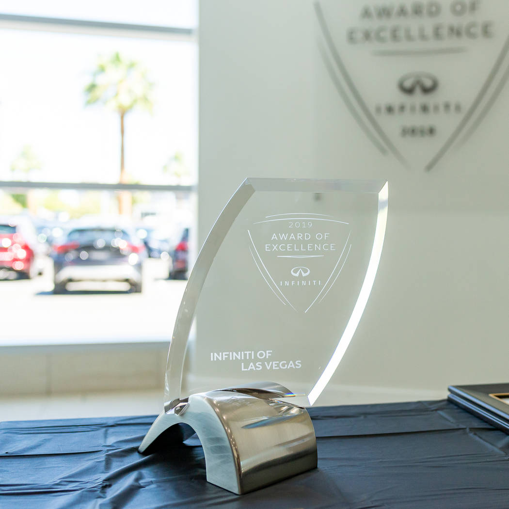 Infiniti of Las Vegas recently received a 2018 Award of Excellence. (Infiniti of Las Vegas)