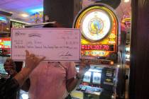 A woman from Hawaii won $114,307 off a $15 bet on a Dragon Wheel slot machine at Fremont Hotel ...