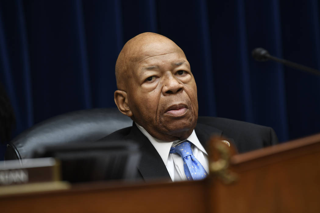 House Oversight Committee chairman Rep. Elijah Cummings, D-Md., waits to start a hearing on Cap ...