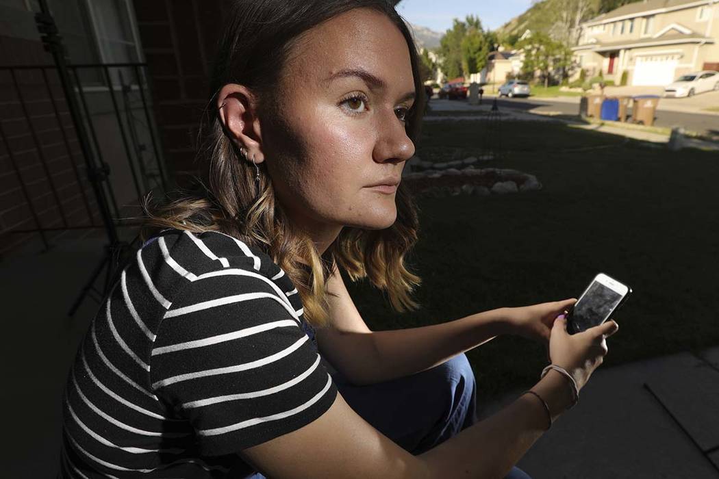 In a Monday, July 22, 2019, photo, Rachel Whalen poses at her home in Draper, Utah. Whalen reme ...