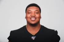 This is a 2019 photo of Denzelle Good of the Oakland Raiders NFL football team. This image refl ...