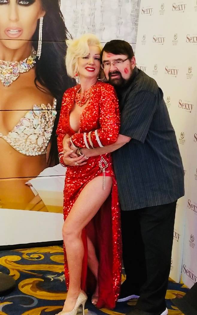 John Romas is shown with Marilyn Monroe tribute artist Stacey Nicole Weir at Westgate Cabaret o ...