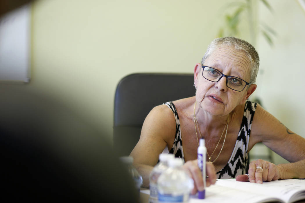 Instructor Catherine Rozenek teaches an intermediate French class at the Alliance Francaise de ...