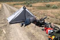 Gregory Randolph, a 73-year-old man, is seen stranded in the remote Oregon high desert on July ...