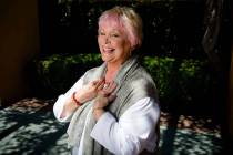 In this June 3, 2014 photo, Disney legend Russi Taylor stands amidst the long shadows at the Di ...