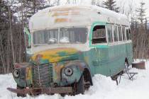 The abandoned bus where Christopher McCandless starved to death in 1992 is seen in this 2006 ph ...