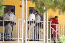 Las Vegas police are investigating a womanճ death following a domestic disturbance at Sie ...