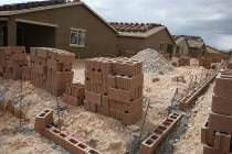 The new construction site of LGI Homes at the Intersection of East Lake Mead Boulevard and Doll ...